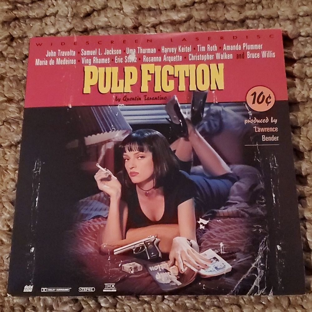 Pulp Fiction 1990's Laser Disc Movie 2 discs
